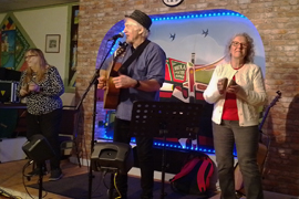 Pete Kelly with Debby & Sue